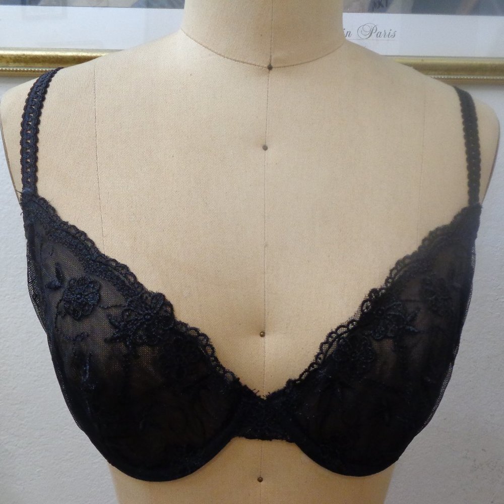 Damsel Black Lace Bra 34C